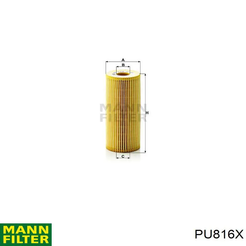 Купити PU816X Mann-Filter Фільтр-відстійник палива грубої очистки