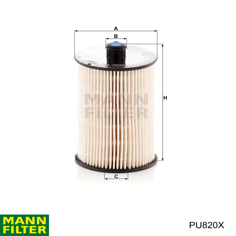 Фільтр тонкого очищення палива Mann-Filter PU820X ціна, від 18.00 USD
