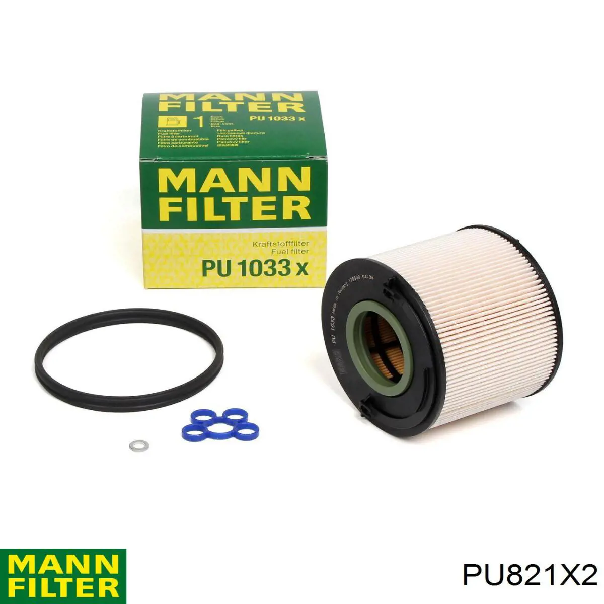 Паливний фільтр PU821X2 Mann-Filter
