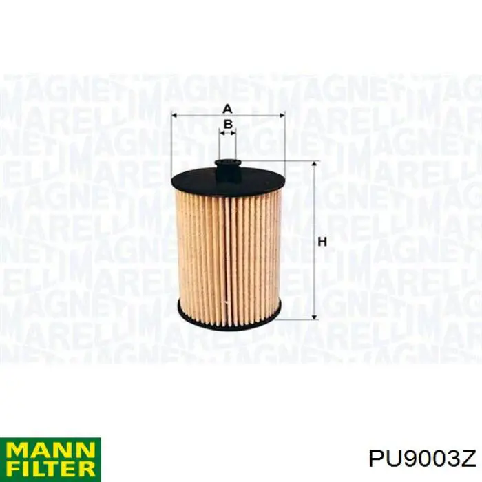 Фільтр тонкого очищення палива Mann-Filter PU9003Z ціна, від 26.72 USD