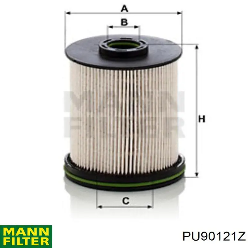 Купити PU90121Z Mann-Filter Фільтр-відстійник палива грубої очистки