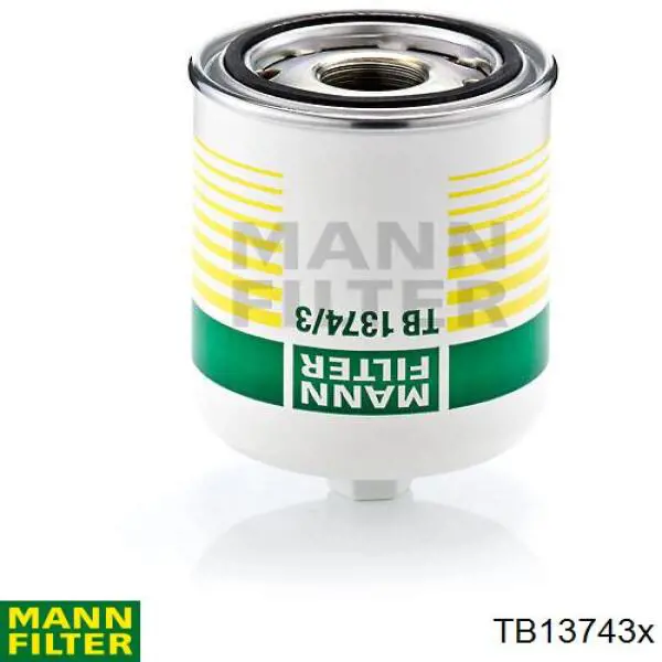 Фільтр осушувача повітря (вологомастиловідділювача) (TRUCK) TB13743x MANN