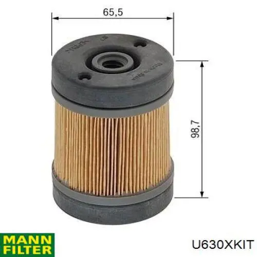 Фільтр системи відпрацьованих газів Mann-Filter U630XKIT ціна, від 33.72 USD