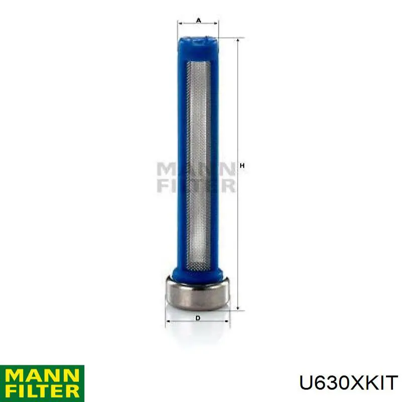 U630XKIT Mann-Filter фільтр системи відпрацьованих газів