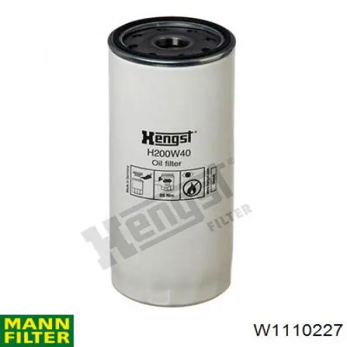 Купити W1110227 Mann-Filter Фільтр очищення масла відцентровий