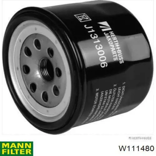 W111480 Mann-Filter фільтр масляний