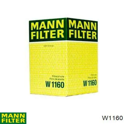 Фільтр масляний W1160 Mann-Filter