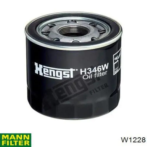 Масляний фільтр двигуна Mann-Filter W1228 ціна, від 9.20 USD