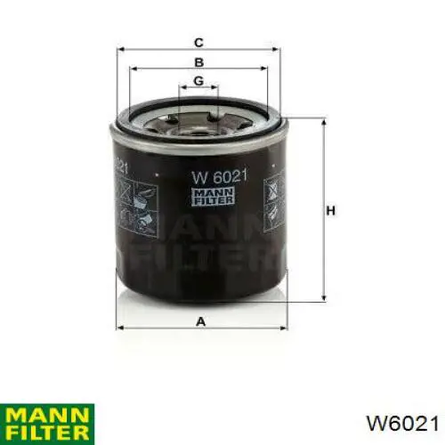 Купити W6021 Mann-Filter Фільтр очищення масла відцентровий