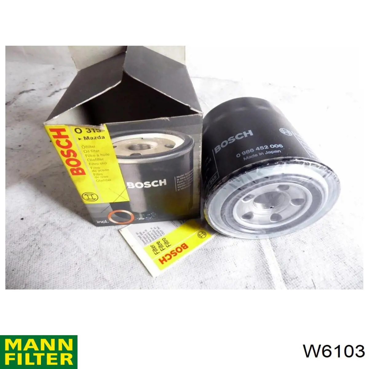 Масляний фільтр W6103 Mann-Filter
