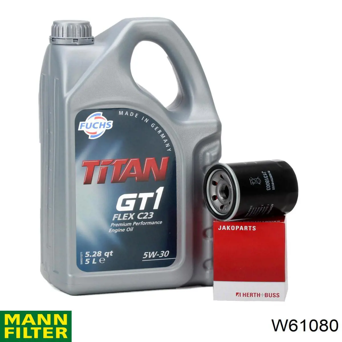 Масляний фільтр двигуна Mann-Filter W61080 ціна, від 4.50 USD
