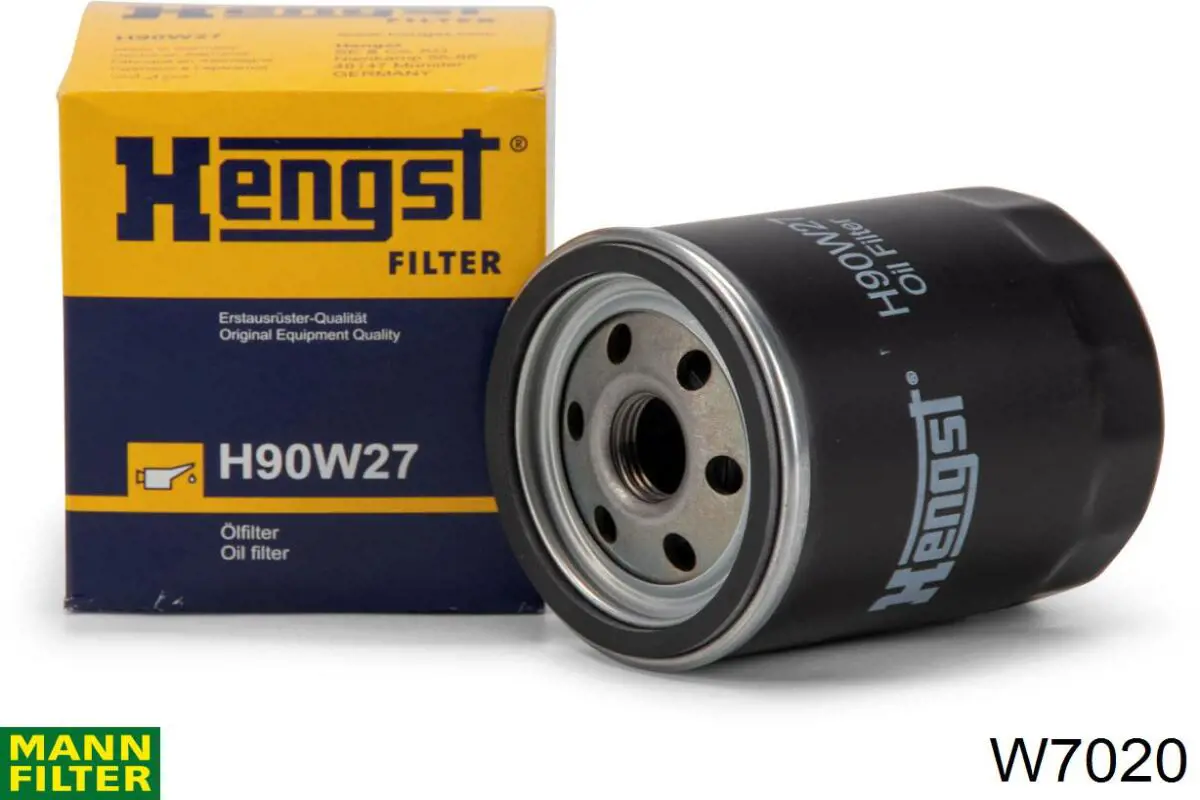 Масляний фільтр двигуна Mann-Filter W7020 ціна, від 5.34 USD