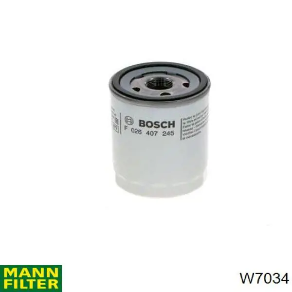 Масляний фільтр двигуна Mann-Filter W7034 ціна, від 10.96 USD