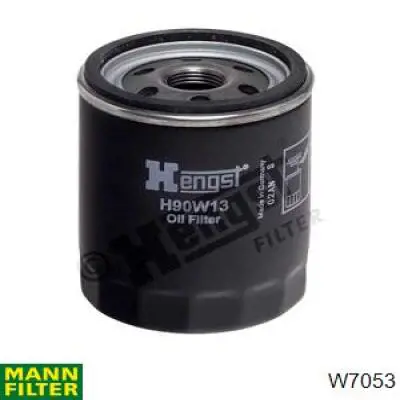 Масляний фільтр двигуна Mann-Filter W7053 ціна, від 5.57 USD
