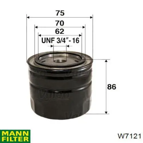 W7121 Mann-Filter фільтр масляний