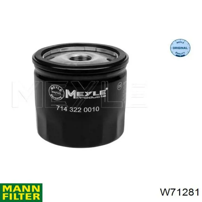 W71281 Mann-Filter фільтр масляний