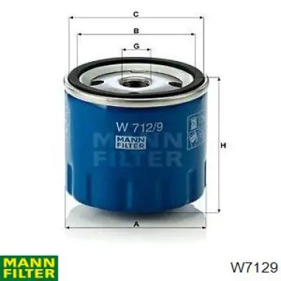 W7129 Mann-Filter фільтр масляний