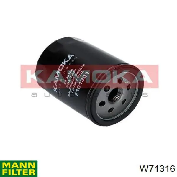 Масляний фільтр двигуна Mann-Filter W71316 ціна, від 4.17 USD