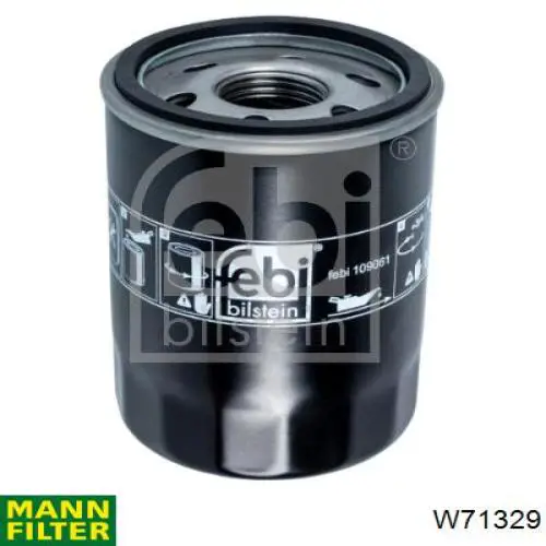 Фільтр масляний Mann-Filter W71329