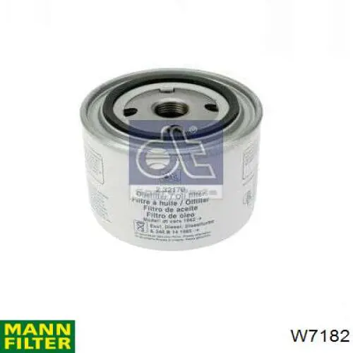 Масляний фільтр двигуна Mann-Filter W7182 ціна, від 5.82 USD