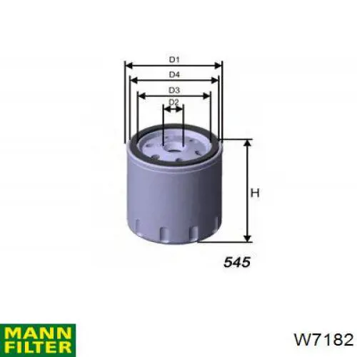 Купити W7182 Mann-Filter Фільтр очищення масла відцентровий