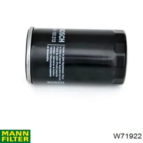 Масляний фільтр двигуна Mann-Filter W71922 ціна, від 16.20 USD