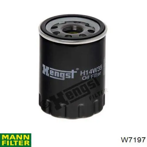 Масляний фільтр двигуна Mann-Filter W7197 ціна, від 13.42 USD