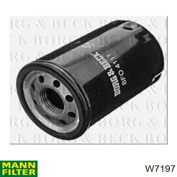 W7197 Mann-Filter Фільтр масла
