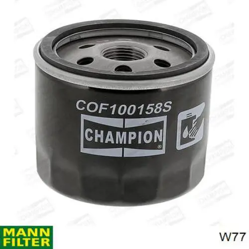 Фільтр масляний Mann-Filter W77