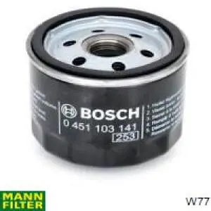Масляний фільтр двигуна Mann-Filter W77 ціна, від 7.67 USD