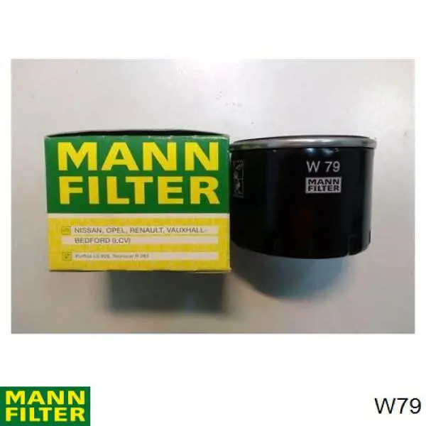 Масляний фільтр двигуна Mann-Filter W79 ціна, від 6.79 USD