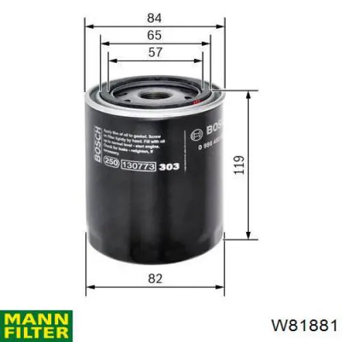 Купити W81881 Mann-Filter Фільтр очищення масла відцентровий