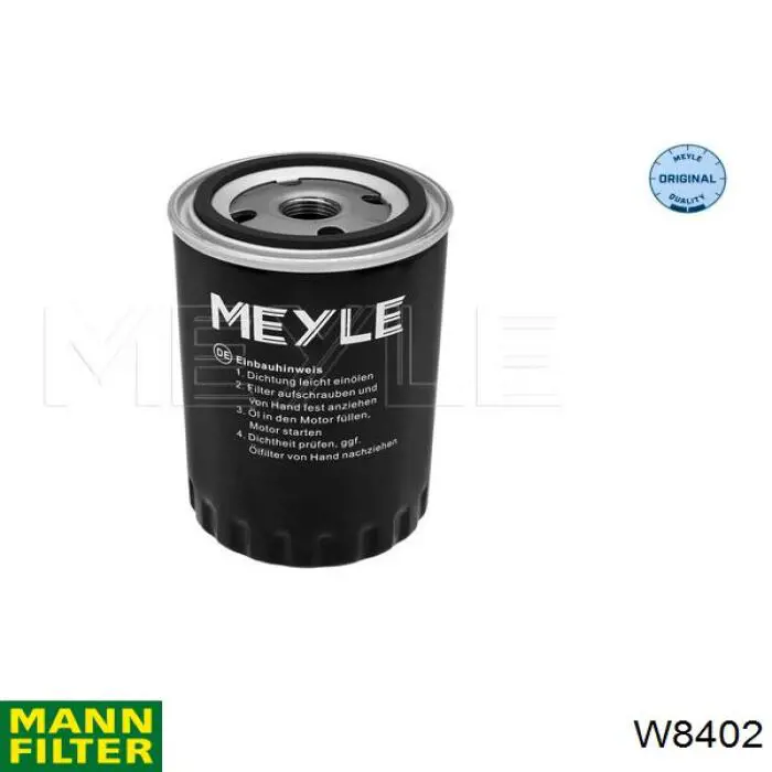 Масляний фільтр двигуна Mann-Filter W8402 ціна, від 7.44 USD