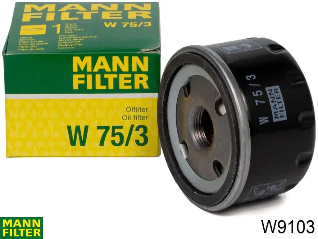 Масляний фільтр двигуна Mann-Filter W9103 ціна, від 3.80 USD