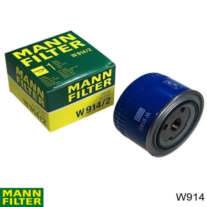 Масляний фільтр двигуна Mann-Filter W914 ціна, від 4.33 USD