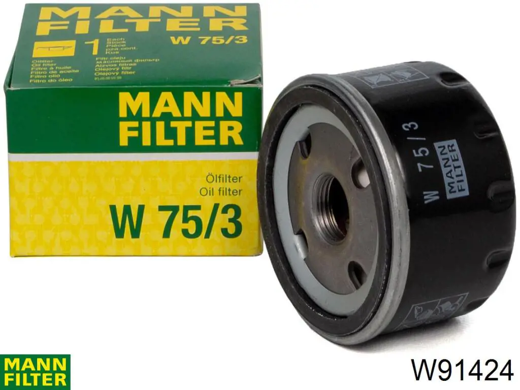 Масляний фільтр двигуна Mann-Filter W91424 ціна, від 4.05 USD