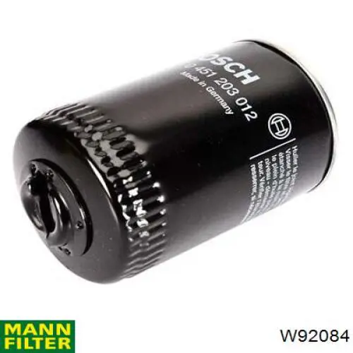 Масляний фільтр двигуна Mann-Filter W92084 ціна, від 18.72 USD