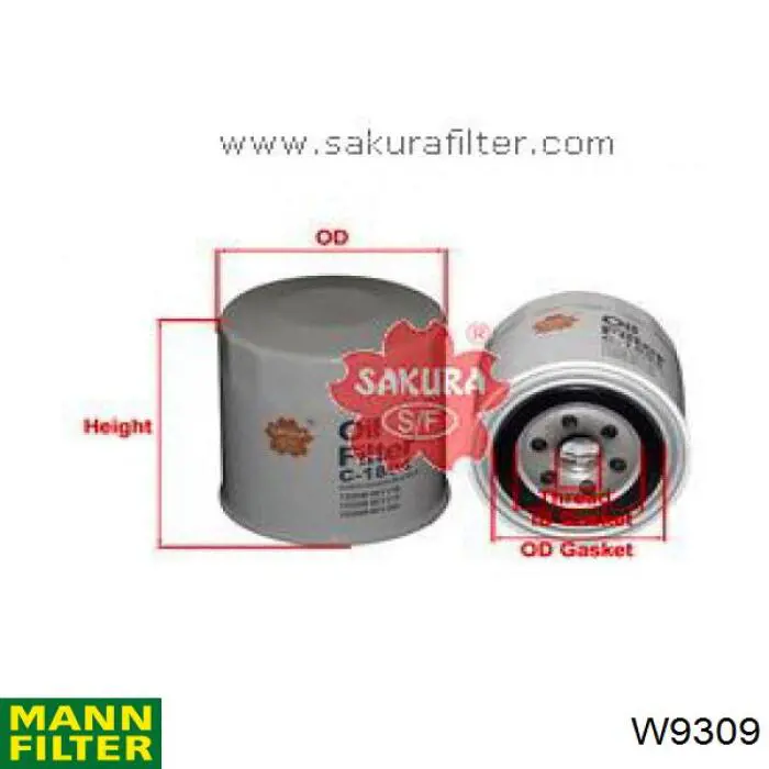 Купити W9309 Mann-Filter Фільтр очищення масла відцентровий