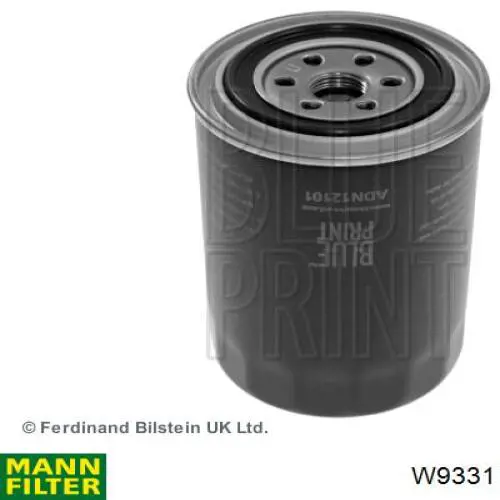 Масляний фільтр двигуна Mann-Filter W9331 ціна, від 10.03 USD