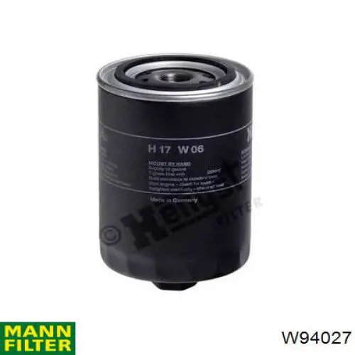 Масляний фільтр двигуна Mann-Filter W94027 ціна, від 5.55 USD