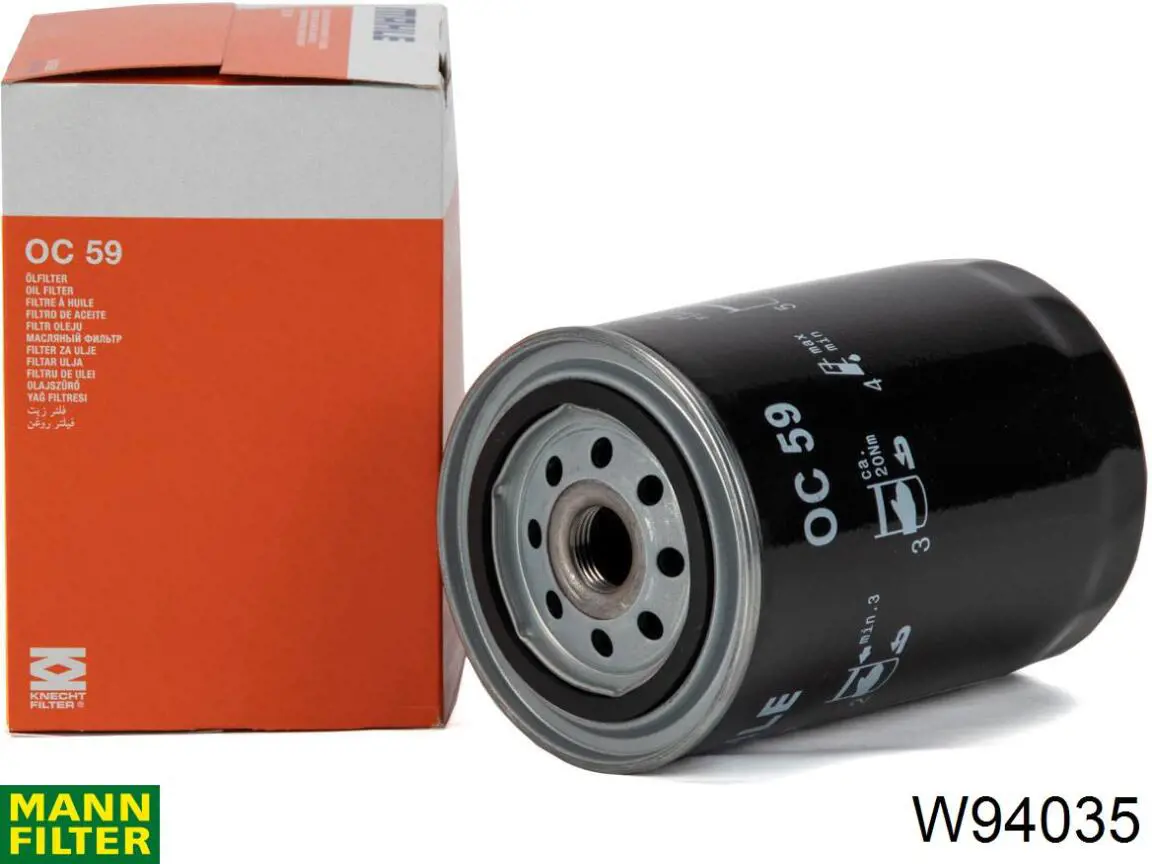 Фільтр масляний Mann-Filter W94035