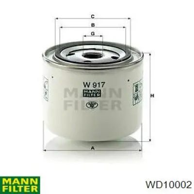 Фільтр гідравлічної системи WD10002 Mann-Filter