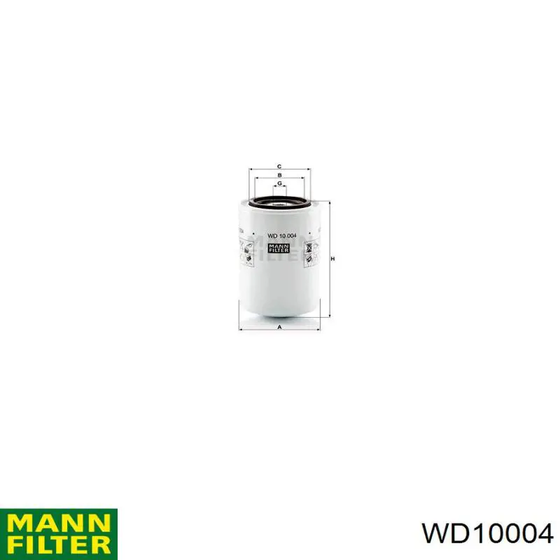 WD10004 Mann-Filter фільтр гідравлічної системи