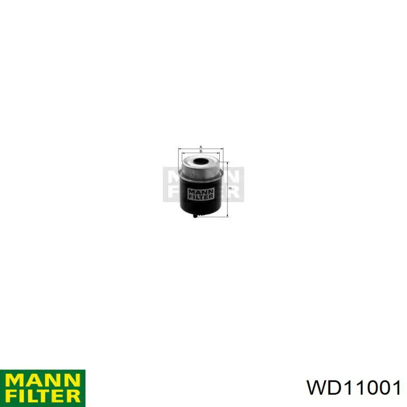 Купити WD11001 Mann-Filter Фільтр гідравлічної системи