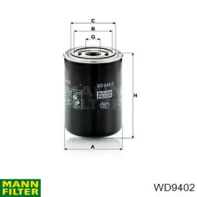 Фільтр гідравлічної системи WD9402 Mann-Filter