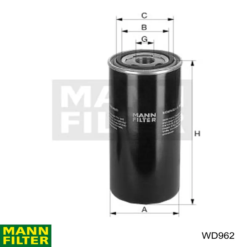 Фільтр коробки автомат Mann-Filter WD962 ціна, від 20.46 USD