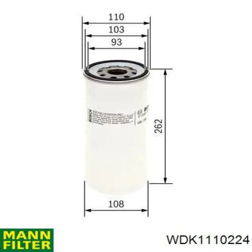Паливний фільтр WF10389 WIX
