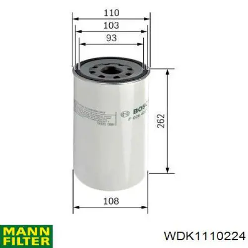 Фільтр паливний WIX WF10389