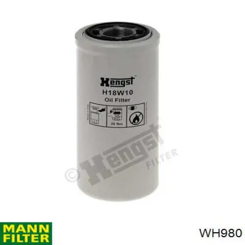 Купити WH980 Mann-Filter Фільтр гідравлічної системи