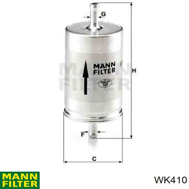 WK410 Mann-Filter фільтр паливний